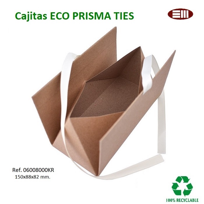 Caja Eco Prisma TIES universal 150x88x82 mm.